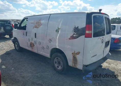 2007 Chevrolet Express Work Van из США, поврежденный, VIN 1GCGG25V471204668